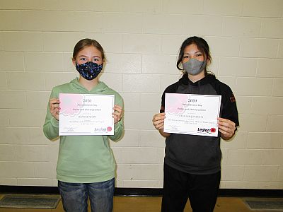 Hanna Sears and Kyla Farquharson - Saltcoats School